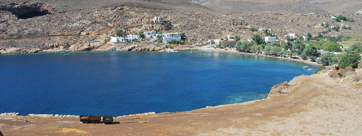 The beach of Megalo Livadi in Serifos